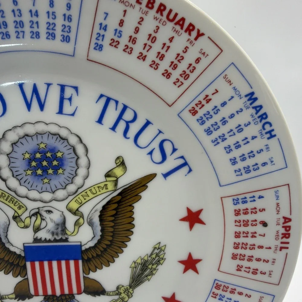 200th Anniversary American Bicentennial 1776-1976 Calendar Collector Plate 9